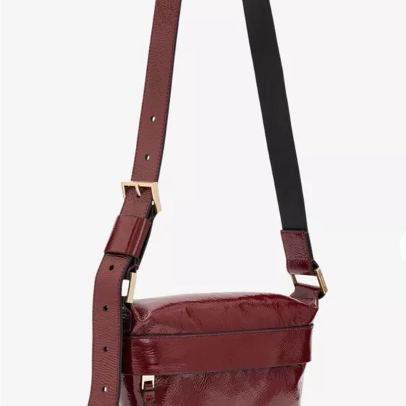 All Saints Patent Leather Crossbody Bag with Adjustable Strap - Picture 3 of 10